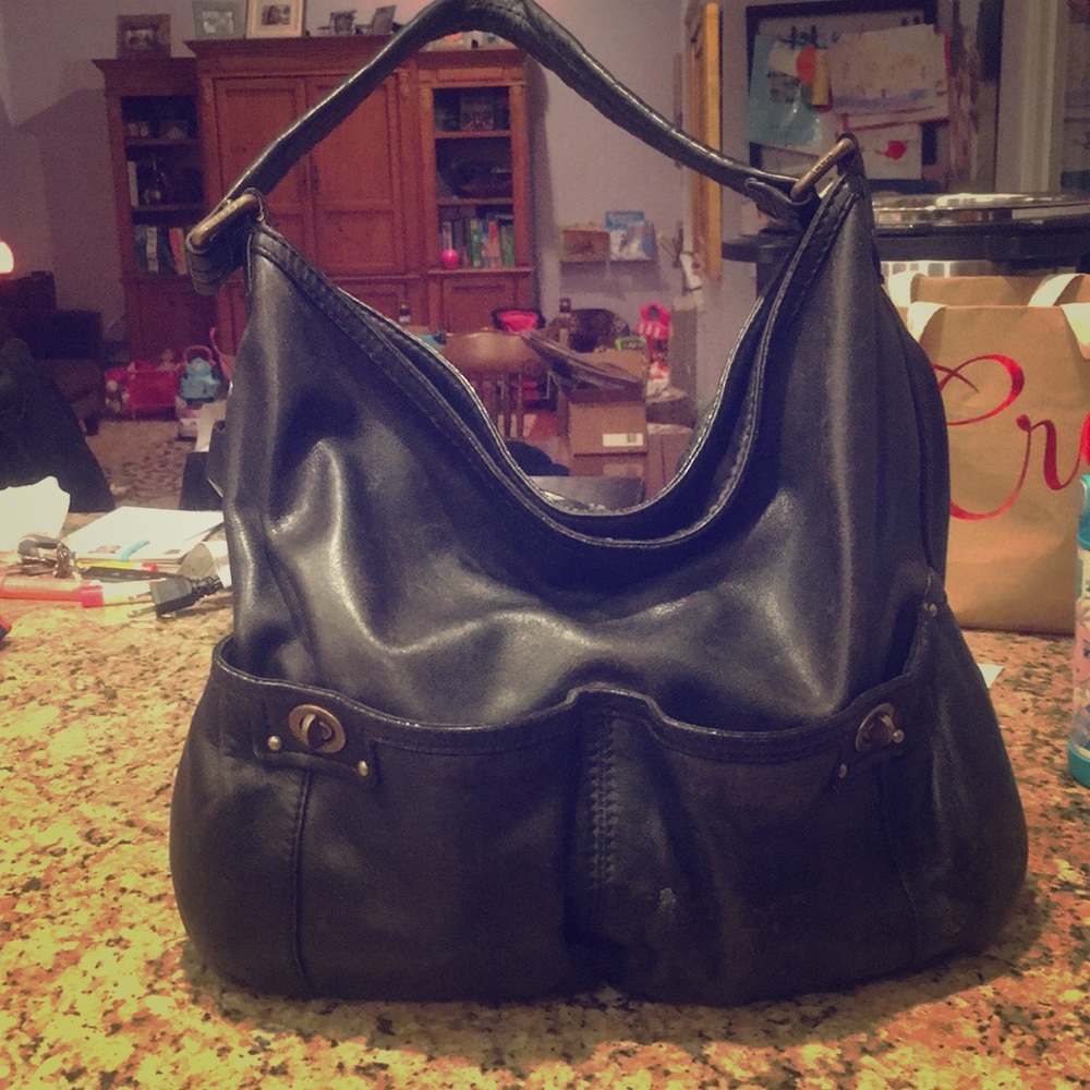 Marc Jacobs black leather bag